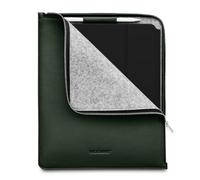 Woolnut Funda de piel con tapa para iPad Pro de 12,9", color verde