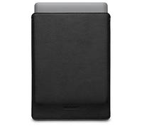WOOLNUT Funda de Piel para MacBook Pro 13 y MacBook Air de 13/13.6 Pulgadas, Funda de Carga en la Funda, Interior de Fieltro de Lana, Ajuste a Medida, diseño escandinavo, Color Negro