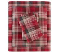 WOOLRICH Juego de sábanas de Franela de 100% algodón, Suaves y cálidas con Bolsillo Profundo de 14 Pulgadas, Estilo de Vida de cabaña, Acogedor Juego de Ropa de Cama para Temporada fría, Funda de