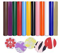 WOOLUCK® 12 Piezas Vinilo Textil Termoadhesivo 30.5x25cm, 3D Puff HTV para Ropa De Bricolaje, Sombrero, Tela