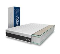 Wooly Level II Colchón 150x190 cm - Altura 30 cm - Confort Híbrido 14 capas Semifirme - Muelles Ensacados - Gel Activo - Lana Natural - Espuma Viscoelástica - Independencia de Lechos - Fabricado en EU