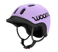 woom Casco para niños Ready Kids' Helmet, ajustable sin pellizcos con detalles reflectantes para montar en bicicleta, patinaje y patinaje, para niñas y niños (Ages 1 - 14) - Lila - Mediano