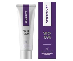 WOOM Sensitive + pasta de dientes de 75 ml, la fórmula desensibilizante eficaz ayuda a reducir significativamente los valores de sensibilidad dental