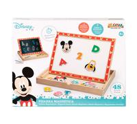 Woomax 48736 - pizarra magnética de madera 2 en 1 de disney, pizarras