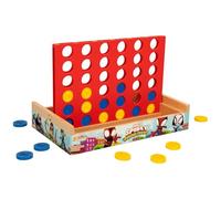 WOOMAX 48752 - Spidey y su superequipo. Juego 4 en raya para niños, Juegos de mesa para niños, juguetes educativos de madera, regalos para niños