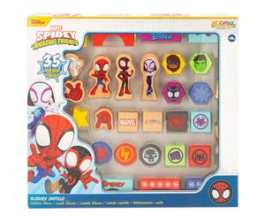 Woomax 48758 - spidey y su superequipo, bloques de construcción mader