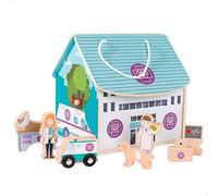 WOOMAX 49369 - Hospital veterinario de madera