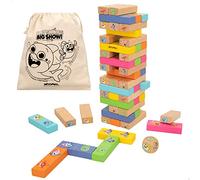 WOOMAX Baby Shark's Big Show! 48825 - Juego de bloques de madera apilables infantil / Juguetes de madera para niños, regalos para niños / Juegos de mesa para niños