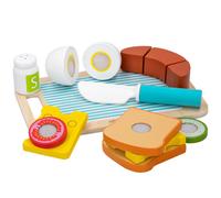 WOOMAX - Bandeja Desayuno con Accesorios de Madera (46473)