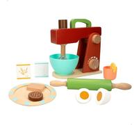 WOOMAX, Batidora de Madera Juguete, 11 Accesorios, Electrodoméstico de Juguete, Máquina para amasar, Complementos Cocina, Juegos educativos, Juguetes niños 2 años, Regalos cumpleaños niños (47600)
