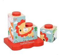 WOOMAX Bloques encajables de Madera, Fisher-Price, Bloques de Madera Fisher-Price, Juguetes de Madera, Juegos de construcción, Fisher-Price, +12 Meses
