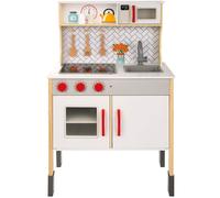 Woomax Cocina de juguete (49549) con luz y sonido, vitrocerámica y campana extractora