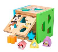 WOOMAX Cubo encajables bebé 14 Piezas, Figuras geométricas y Colores, Juguetes bebés 1 año, Juego Educativo niños 1-2 años, Desarrollo de Habilidades motoras (48717)