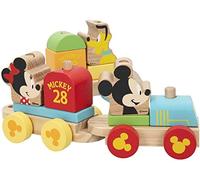 Woomax disney mickey mouse, juguete tren madera, formas encajables, ju