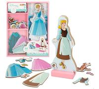 WOOMAX Disney Princesas, Puzzle Vertical Magnético, Puzzle Magnetico Vertical Princesa Cenicienta, 30 Piezas de Madera, +3 Años, 48728