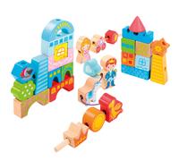 WOOMAX Juego construcción Madera Castillo 32 Piezas