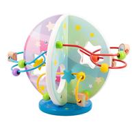 WOOMAX Laberinto cuentas de madera planetas