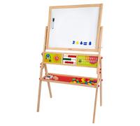 WOOMAX Pizarra de madera 2 en 1