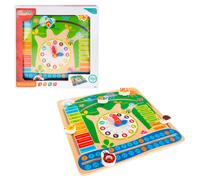 WOOMAX Reloj calendario educativo de madera