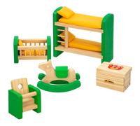 WOOMAX Set mobiliario casa de muñecas madera