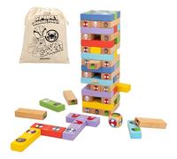 WOOMAX Spidey - Juego de bloques de madera apilables infantil, Juguetes de madera para niños, regalos para niños, Juegos de mesa para niños (48750)