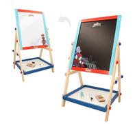 WOOMAX Spidey - Pizarra de caballete infantil 2 en 1, Juguetes para niños, pizarra de tiza y pizarra blanca todo en uno, Regalos para niños y niñas (48757)