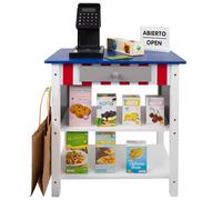 WOOMAX Supermercado madera juguete con accesorios