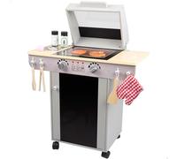 WOOMAX Teamson Kids - Barbacoa de Juguete de Madera para niños y niñas, cocinitas Infantiles, barbacoas de Juguete (85399)