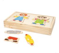 WOOMAX 33065 Puzle de Madera Animales, Partes Intercambiables, Incluye 36 Piezas, Colores Suaves, Certificado FSC, Rompecabezas, Juego sensorial, Juguetes educativos, A Partir de 24 Meses