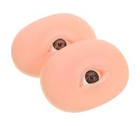 WOONEKY 1 Par De Tatuajes Módulo De Cejas Y Ojos Sombra De Ojos Sombra De Ojos Silicona Maquillaje De Piel Cara De Silicona Para Práctica De Maquillaje Tablero De Práctica De