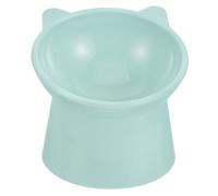 WOONEKY 1 Pieza Comedero Inclinado para Mascotas de Cuenco para Perros y Gatos con Diseño Antivómito Color Verde para Alimento y Agua Material Resistente y Seguro