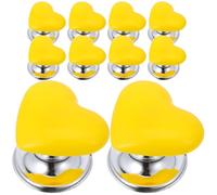 WOONEKY 10 piezas Accesorios Baño Botones Presión Inodoro Forma Corazón Auxiliar Tanque Compatible Estándar Práctico Reemplazo Duradero