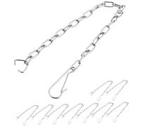 WOONEKY 10 piezas Cadena de Repuesto para Tapadera Wc Inoxidable Kit para Sistema de Descarga de Inodoro Fácil Instalación y Compatible con Tanques Antiguos
