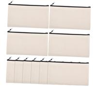 WOONEKY 10 Piezas Maquillaje de Lona con Cremallera para Sublimación Estuches Personalizables para Manualidades y Almacenamiento Práctico