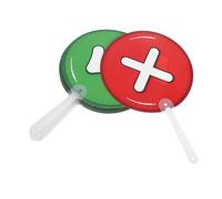 WOONEKY 10 Piezas Palas Interactivas de Retroalimentación para Aula Respuesta para Herramientas de Discusión para Participación Clases