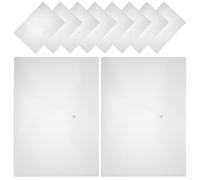 WOONEKY 10 Sobres para Documentos A3 Transparentes Cierre Botón a Presión Bolsas de Archivo de Plástico PP 18 Micras Organizadores Ligeros para Oficina y Escuela Paquete de 10 Unidades