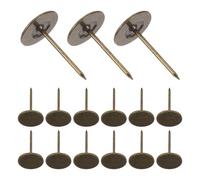 WOONEKY 100 Piezas Chincheta Extendida De Cabeza Plana Alfileres Metal Tablón Anuncios Accesorios Chinchetas Hierro Pulgar Alfileres Decorativos
