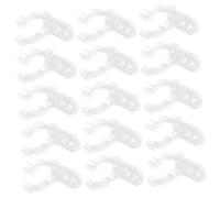 WOONEKY 100 piezas Clips Montaje LED U Soporte Silicona Transparente con Tornillos para Fijar Tubos Fluorescentes y Lámparas LED Abrazaderas Flexibles y Resistentes para Instalaciones de