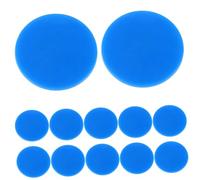 WOONEKY 100 Piezas Fichas de Bingo de Color Azul Sólido Contadores de Resistente para Mesa y Póker Accesorios para Aprendizaje y Diversión Familiar