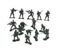 WOONEKY 100 Piezas Mini Soldados de Juguete Figuras de Realistas para Decoración Militares Coleccionables