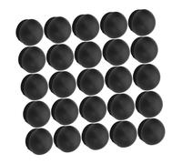 WOONEKY 100 Piezas Tapones Redondos de Plástico Negro para Tubos Metálicos Tapas para Patas de Muebles Protectores Industriales Resistentes al Clima y Alta Temperatura