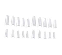 WOONEKY 1000piezas Puntas De Uñas Transparentes Para Exhibición y Práctica De Manicura Accesorios Para De Uñas y De