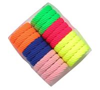 WOONEKY 100piezas Tocado De Mujer Encantador Bandas De Goma Pelo Forma De Colores Brillantes y Ventilados Para Novia Amigas Hijos