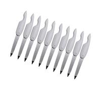 WOONEKY 10piezas Limas De Uñas Plegables Archivos De Manicura Doble Cara Buffer De Uñas Portátil Para Profesional y Personal