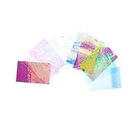 WOONEKY 11 hojas Pegatinas para Uñas Autoadhesivas con Efecto Colorido Decoración DIY para Manicura de Niñas Calcomanías Transparentes sin Pegamento para Salón y Hogar