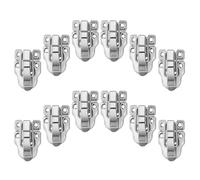 WOONEKY 12 Piezas Cierre de Palanca Metálico para Caja Pequeña Pestillo Decorativo Tipo Hasp para Caja de Madera Cerradura Vintage para Maletín de Guitarra y Gabinete Seguro y Resistente