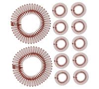 WOONEKY 12 piezas Peines Elásticos Ajustables para Mujeres de Peines Invisibles para Cabello Diseño Dual Cómodo para Diario y