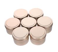 WOONEKY 12 Piezas Tarros Redondos para Velas Aromáticas Recipientes Reutilizables para Fabricación de Velas y Almacenaje de Cosméticos y Accesorios