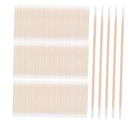 WOONEKY 1200piezas Hisopos De Algodón Con Mango De Madera Hisopos Puntiagudos Para Limpieza De Manicura Aplicación De Esmalte De Uñas Salones De Unidades