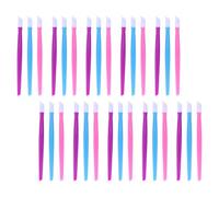 WOONEKY 150 Piezas Palitos de Manicura de Plástico 150 Piezas (50 Rosa, 50 Azul, 50 Morado), Empujador de Cutículas Doble Cara y Removedor para Cuidado y Decoración de Uñas, Herramienta